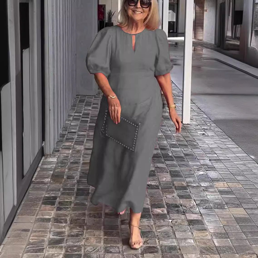 Juliana - Elegant Dress with Puff Sleeves