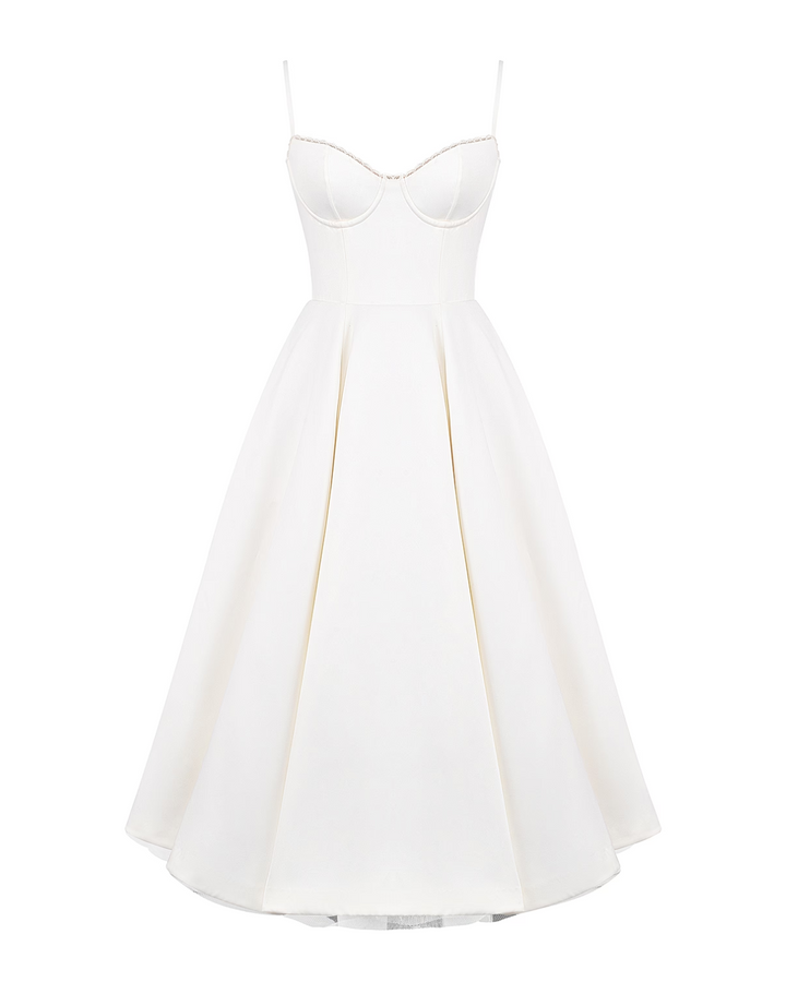 Ophira™ - Elegant Corset Midi Dress