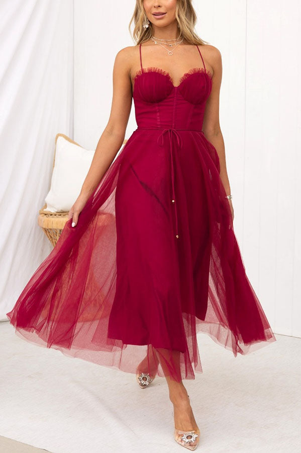 Contemporary Princess Maxi Dress with Straps for Parties