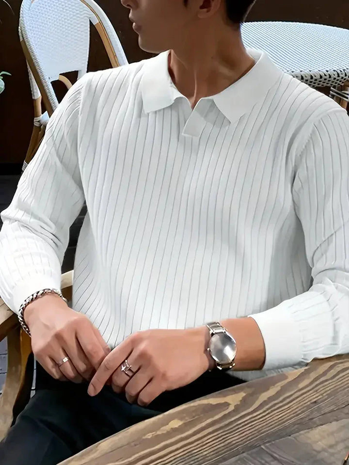 Brit & Boho™️ | Ribbed Knit Sweater Shirt