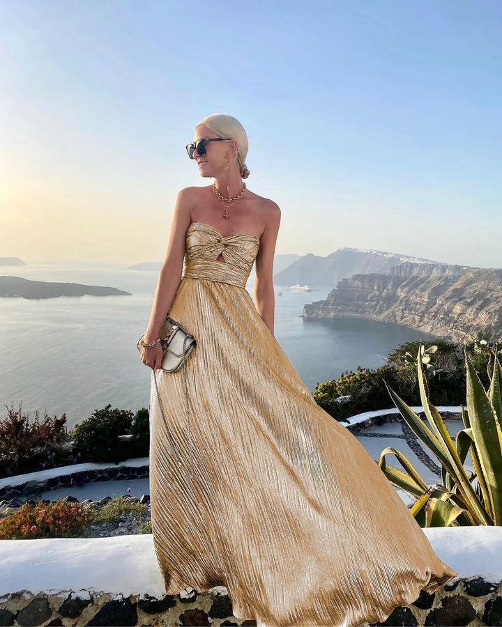 Ane | Women's Cutout Strapless Maxi Dress