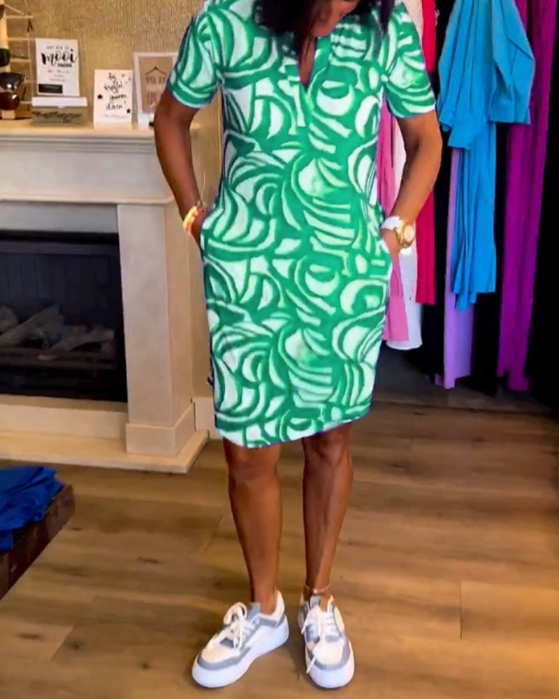Nerea™ - Elegant Printed Dress