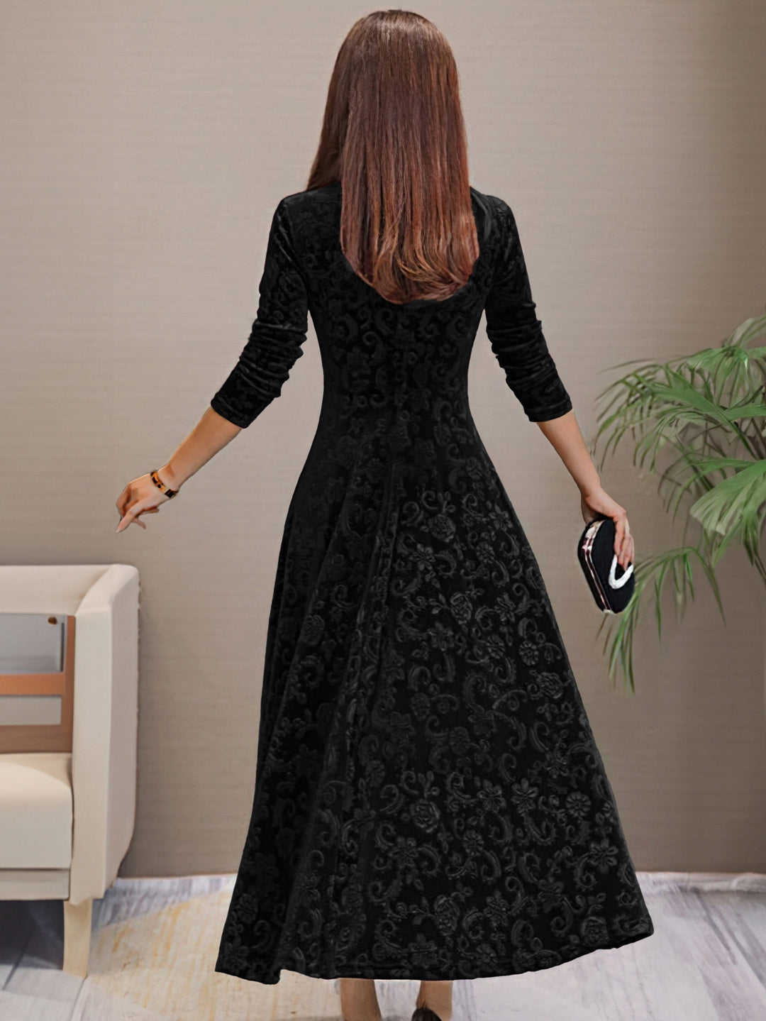 Nancy | Luxurious Velvet Holiday Dress