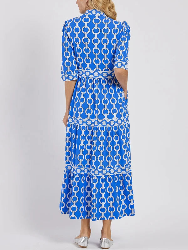Juliette™ - Midi Dress with Chain Pattern