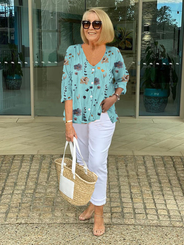 Joanne | Printed Button-Up Tunic