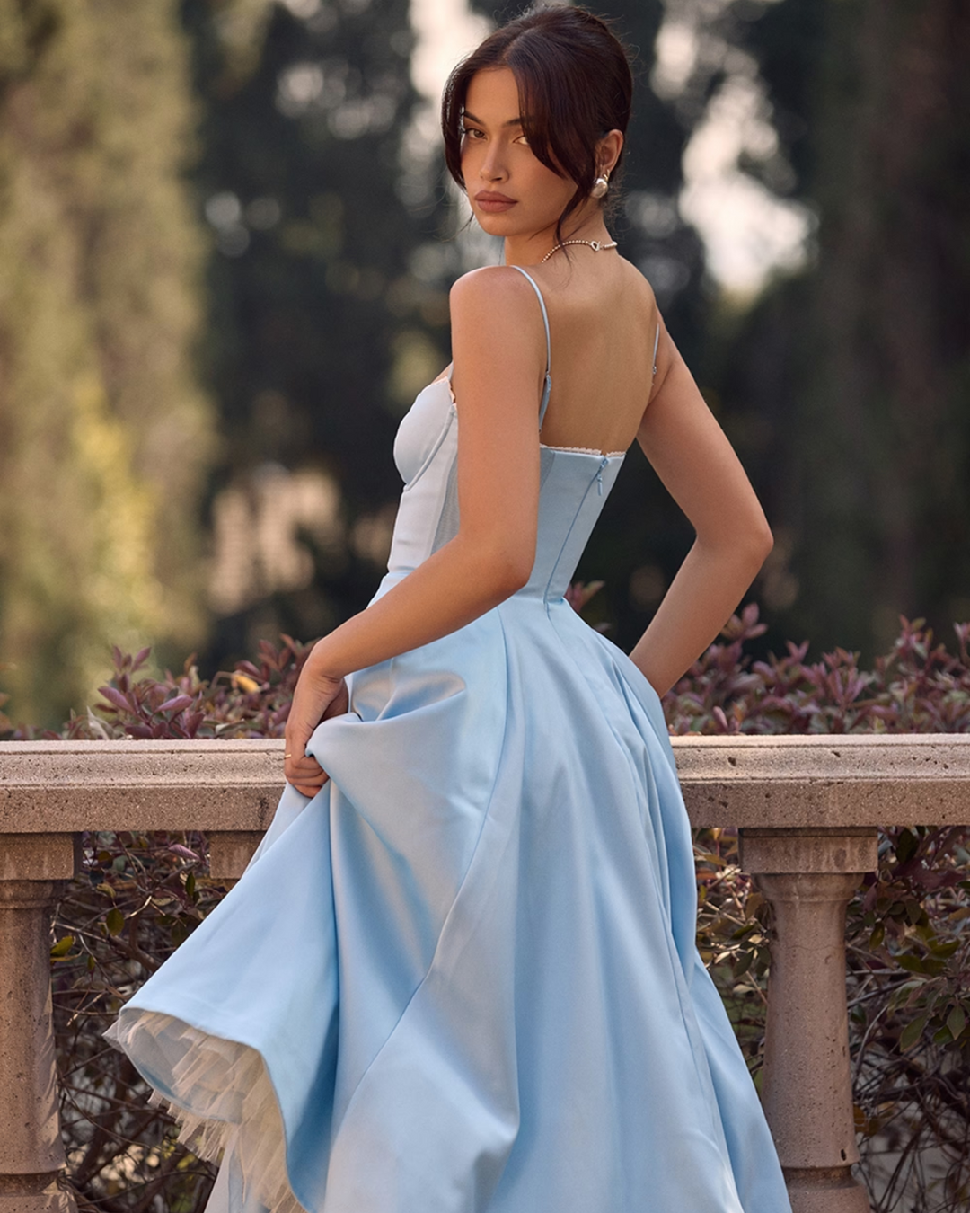 Ophira™ - Elegant Corset Midi Dress
