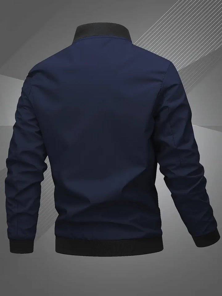 Finn - Casual Bomber Jacket With Embroidered Letter For Men