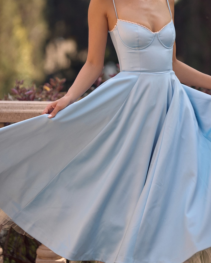 Ophira™ - Elegant Corset Midi Dress