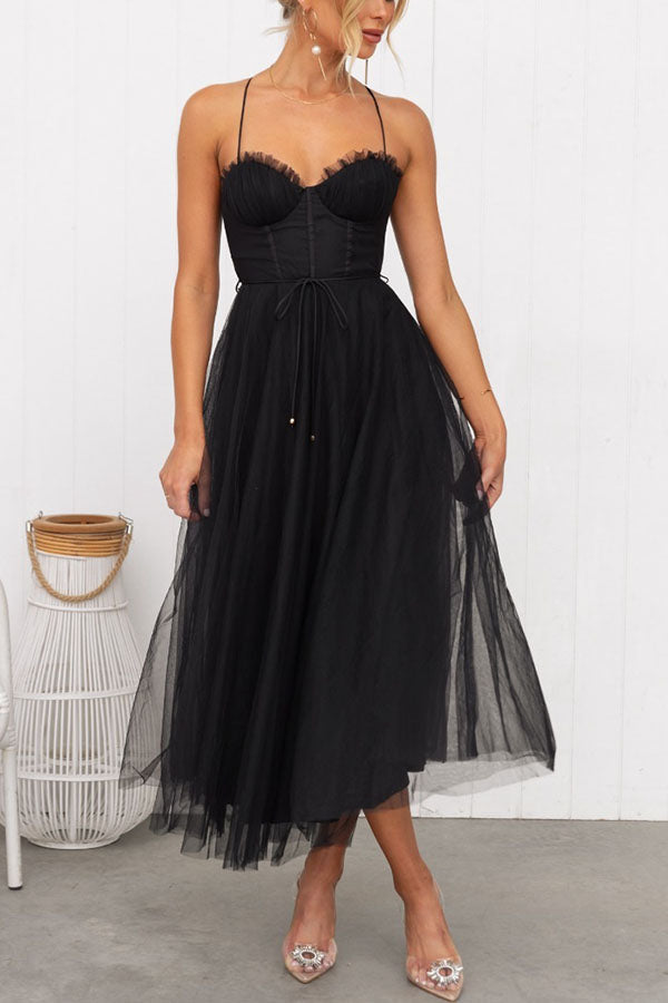 Contemporary Princess Maxi Dress with Straps for Parties