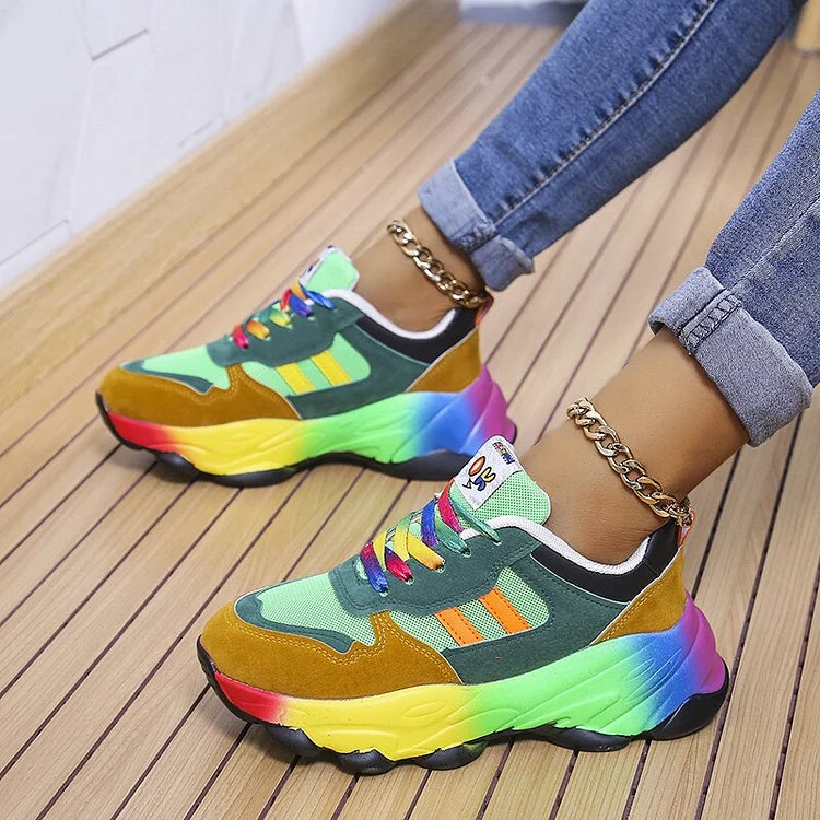 Isolina - Orthopedic Rainbow Shoes