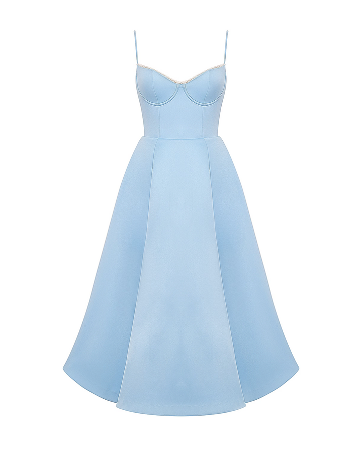 Ophira™ - Elegant Corset Midi Dress