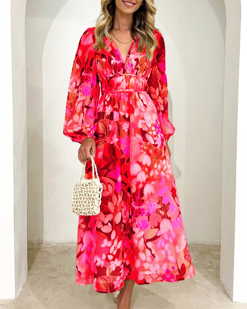 Sofie™ - Elegant Floral Dress