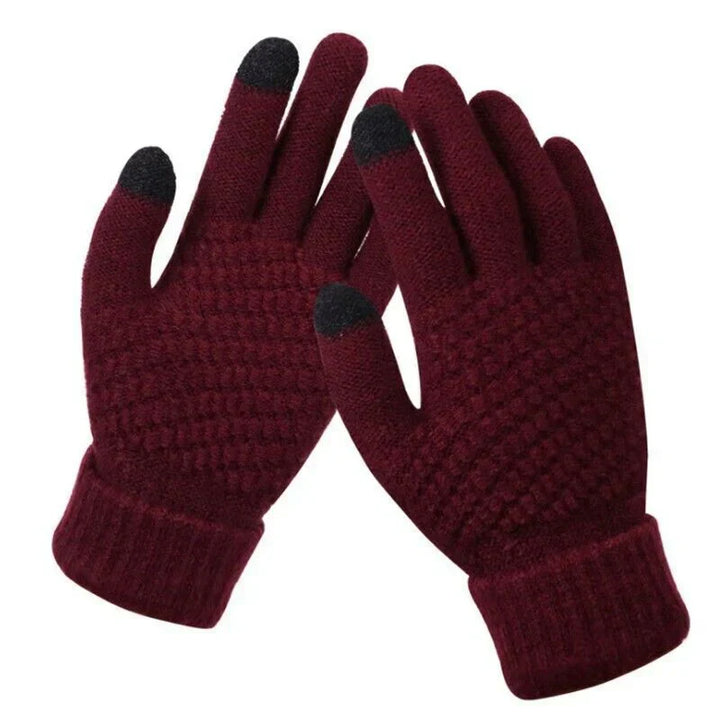 Gestrickte Touchscreen-Handschuhe für Damen