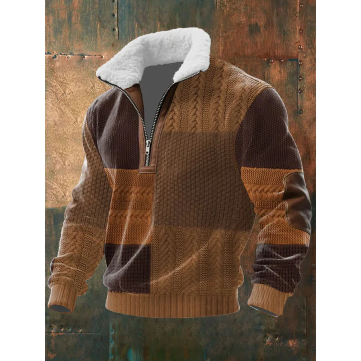 SILVORO | Fleece pullover with high collar