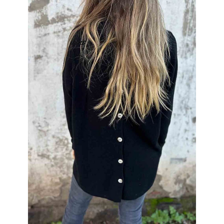 Sarah - Casual Knit Button-Up Shirt for Women