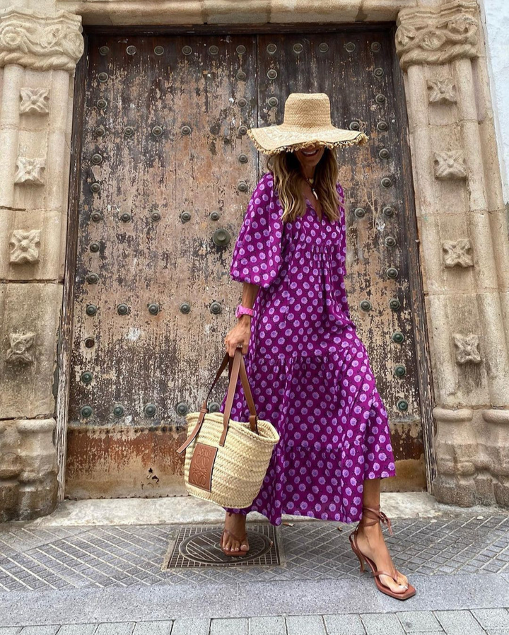 Elin | Boho Maxi Cotton Dress