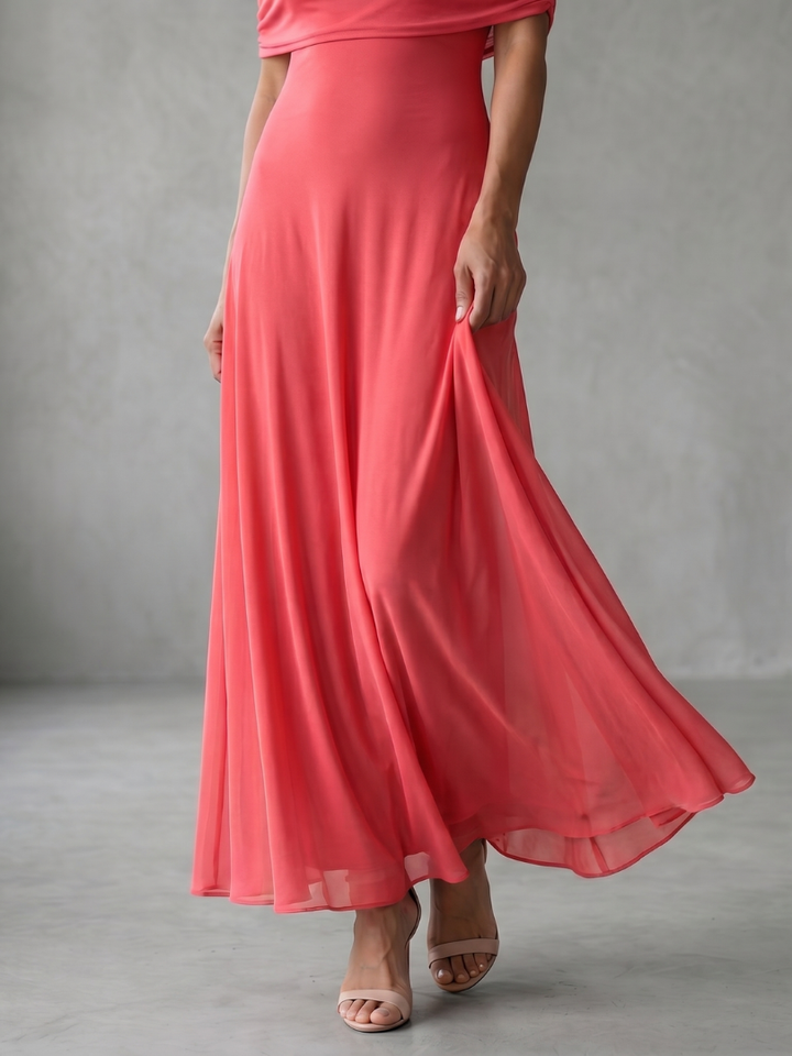 June | Off-the-Shoulder Draped Midi Dress