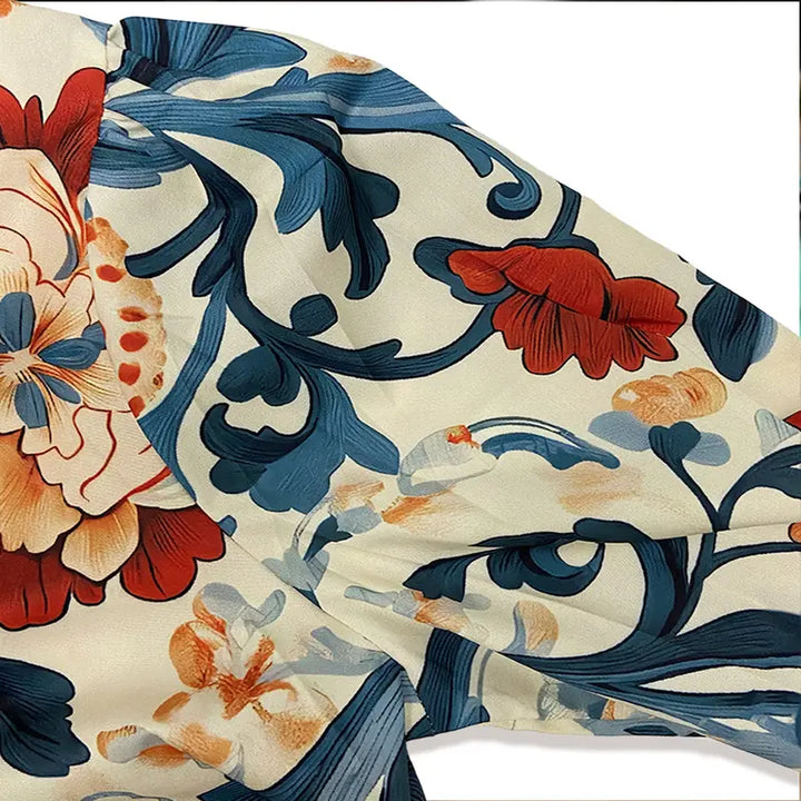 Serenity™ - Classic Vintage Floral Blouse