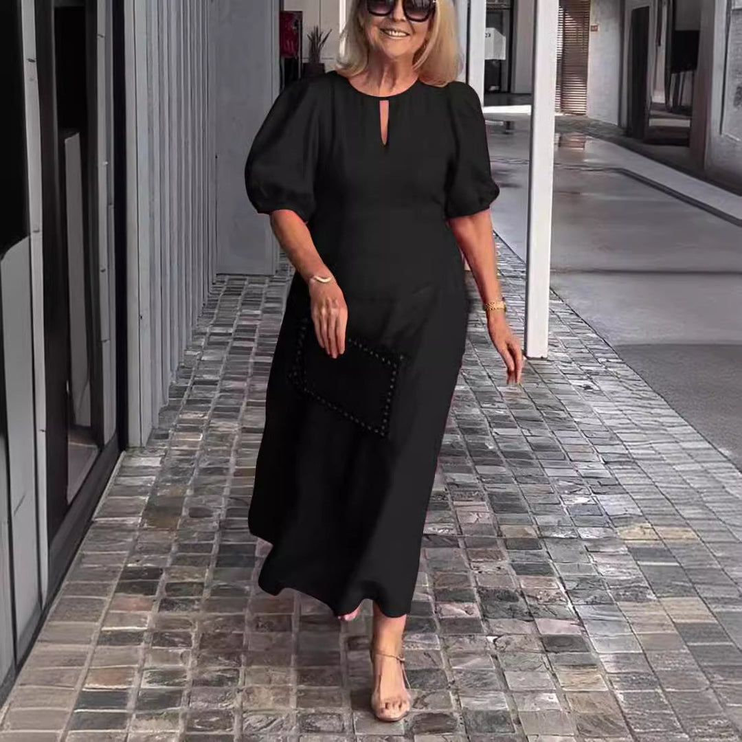 Juliana - Elegant Dress with Puff Sleeves
