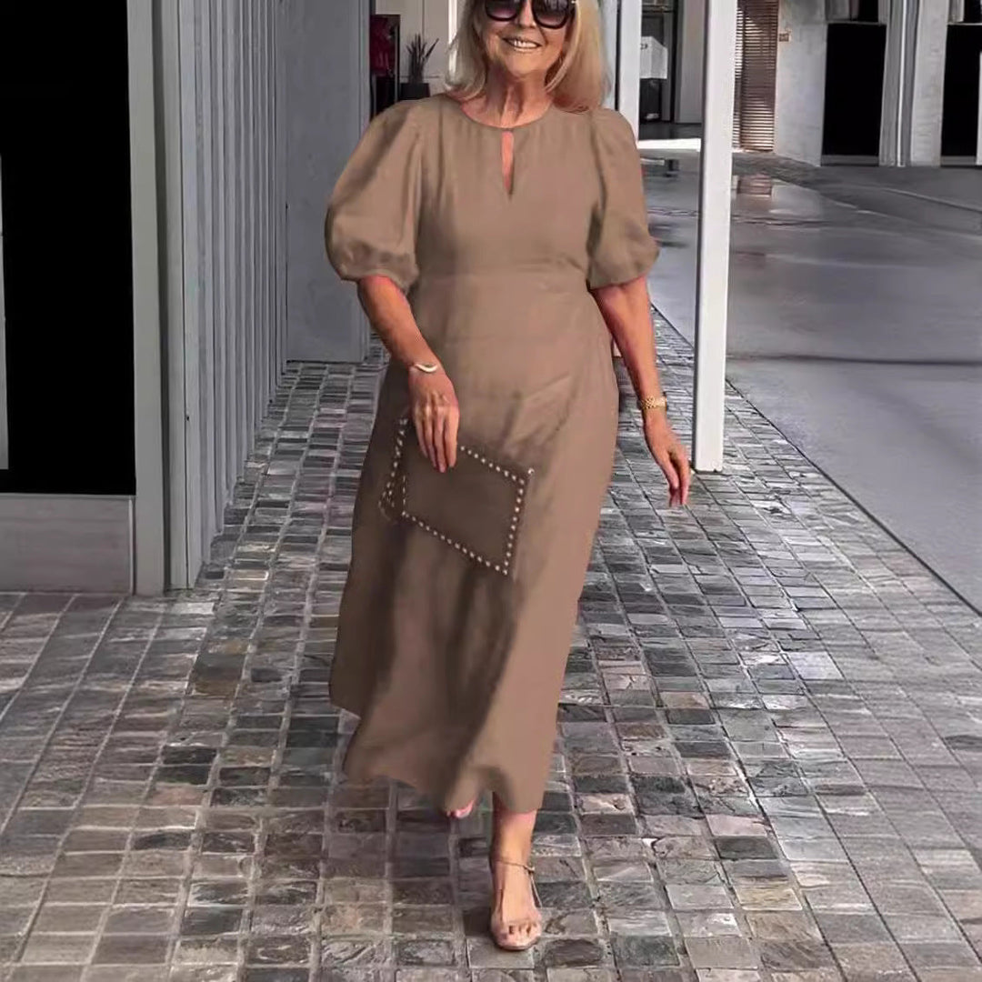 Juliana - Elegant Dress with Puff Sleeves