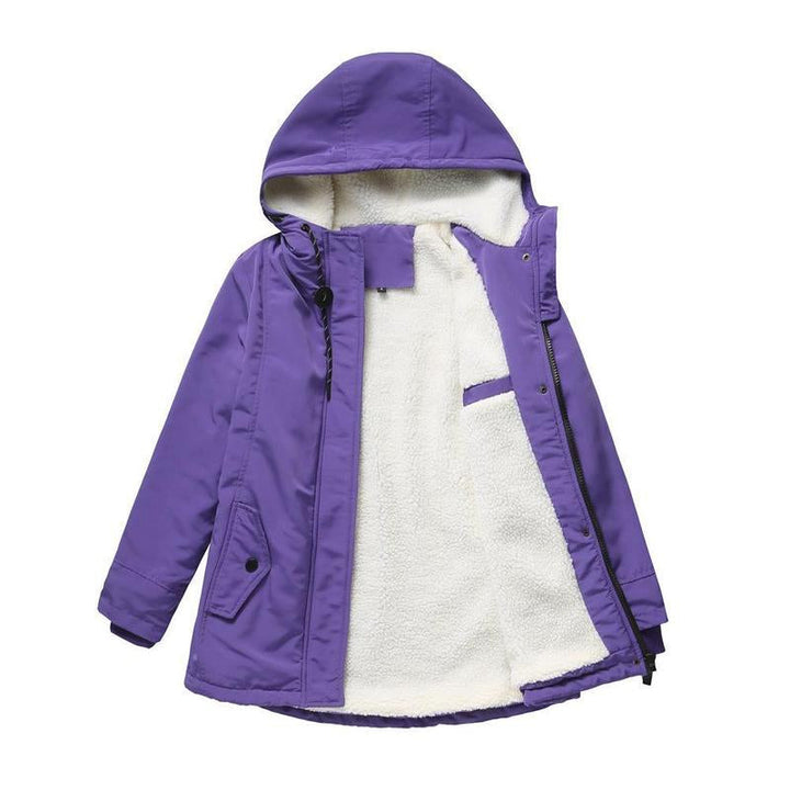 AMINA™ - Insulated winter jacket with hood and quilted lining for ultimate thermal comfort