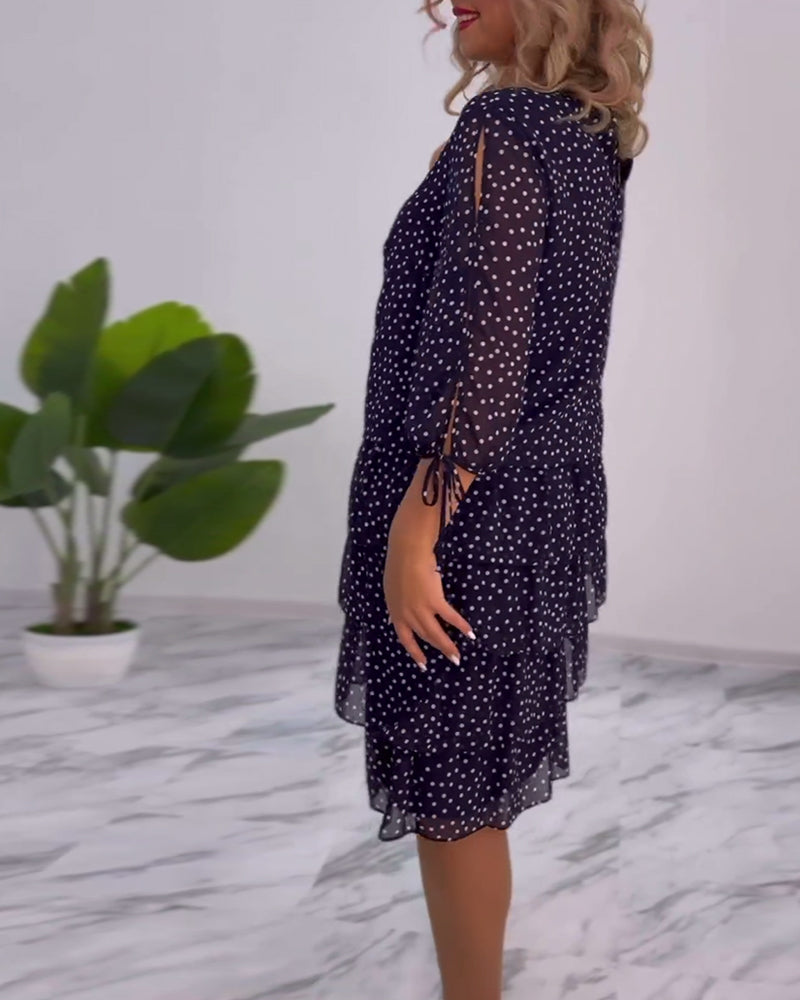 Tilly - Polka Dot Tiered Dress