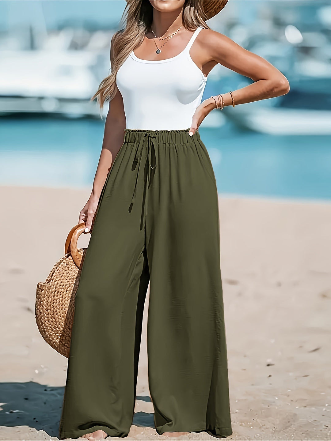 Avery™ - Breathable High-Waisted Wide-Leg Pants