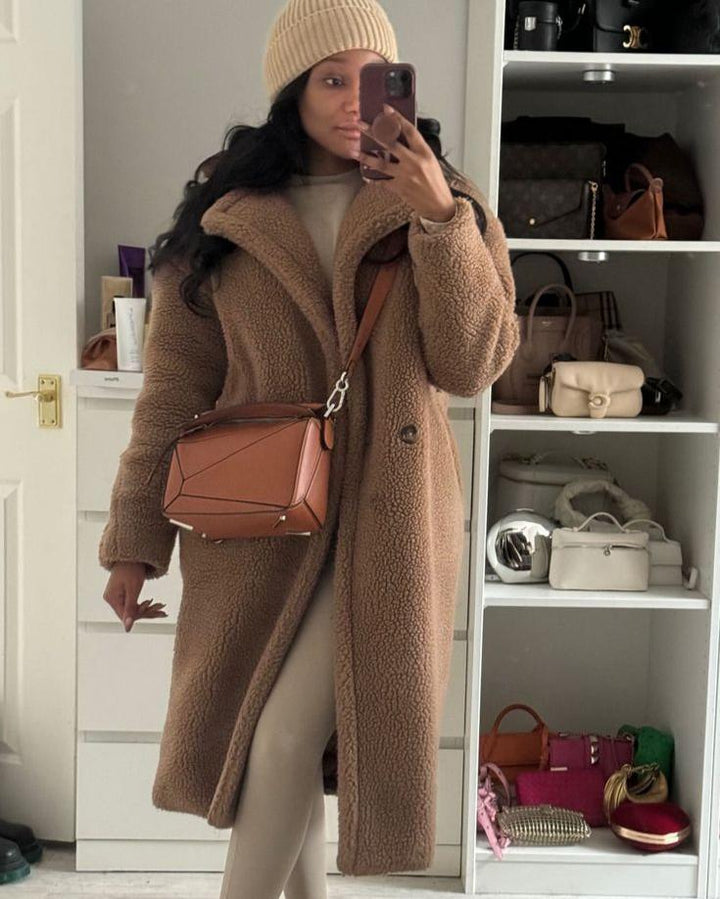 Zoe - Long Teddy Coat