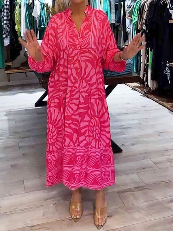 Mira | V-Neck Printed Dress (Almost sold out)