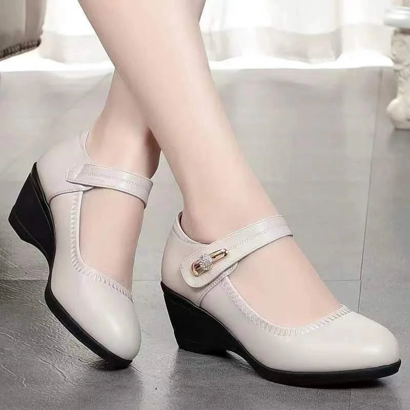 Lydia | Damen Wedge Mary Jane Schuhe