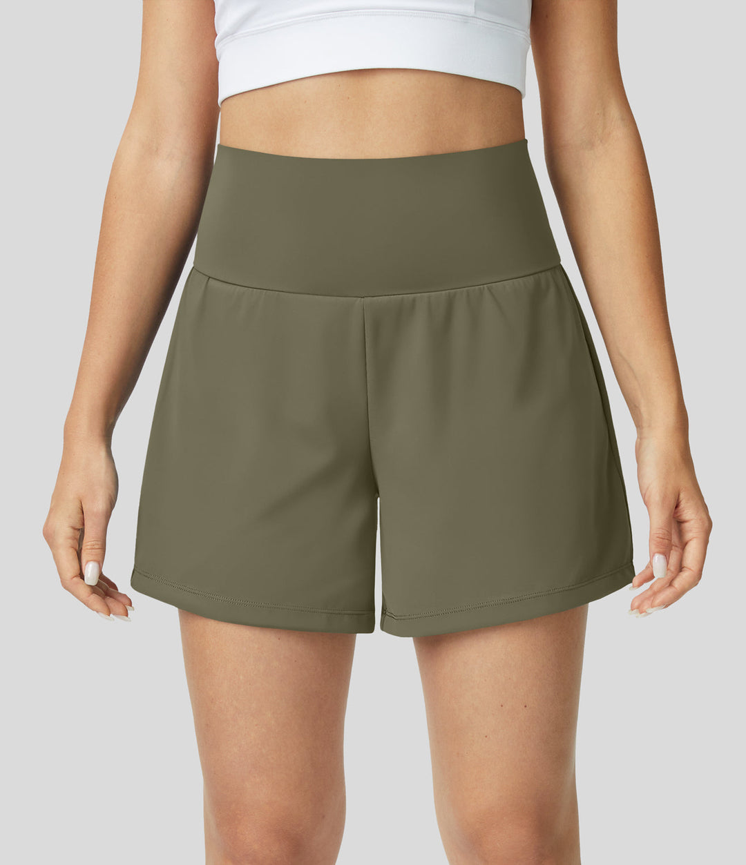 Luigia - 2-in-1 High-Waisted Yoga Shorts