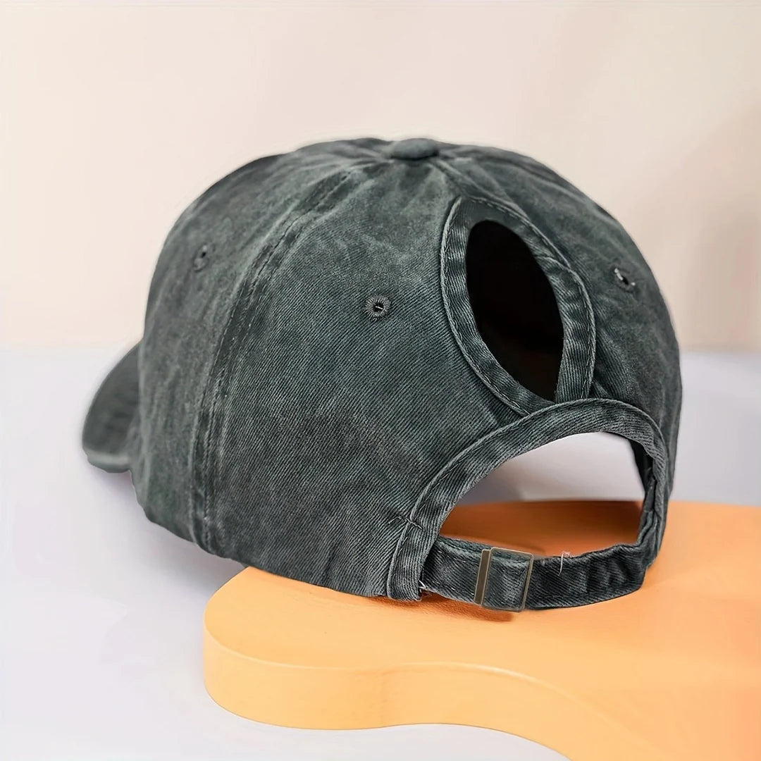 Ponytail baseball cap with UV protection