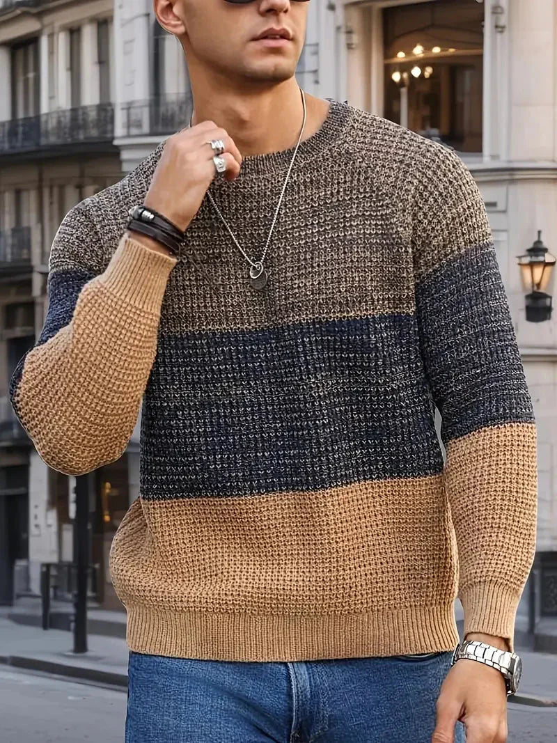 Brit & Boho™️ | The Orion Geometric Knit Sweater