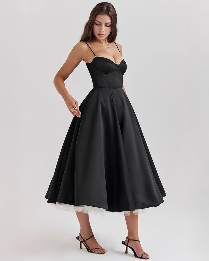 Ophira™ - Elegant Corset Midi Dress