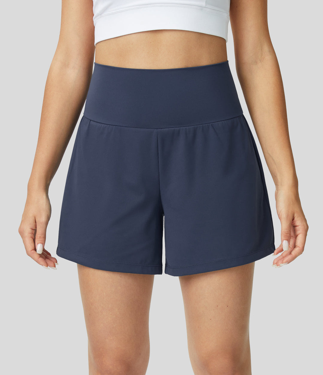 Luigia - 2-in-1 High-Waisted Yoga Shorts