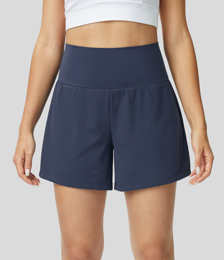 Luigia - 2-in-1 High-Waisted Yoga Shorts