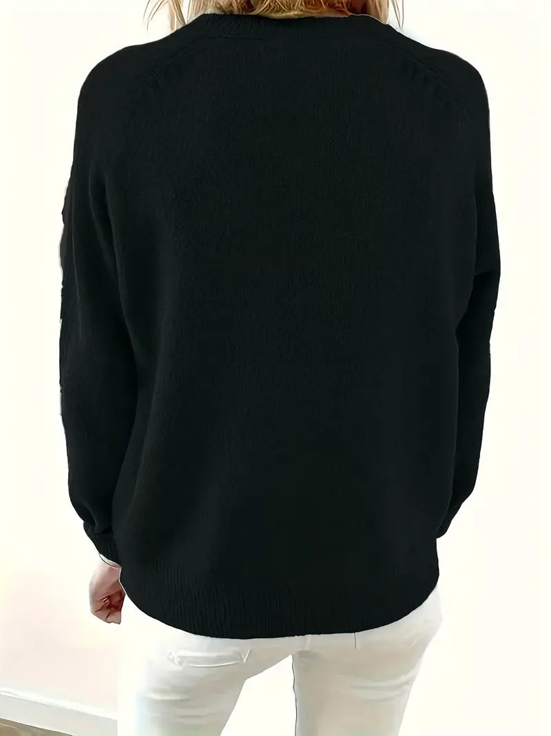 Caroline - Solid Half-Button Sweater