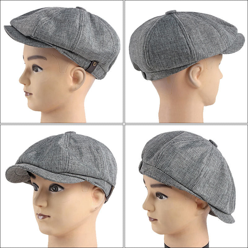 Luftige Retro-Herrenkappe für Frühling und Sommer
