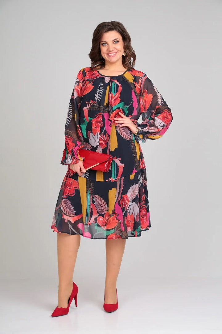 Andrea™ - Fashionable Floral Dress