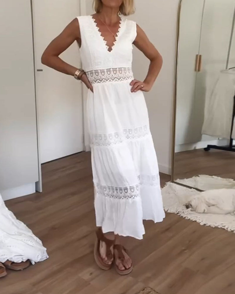 Kim | Lace V-Neck Dress (Almost out of stock)