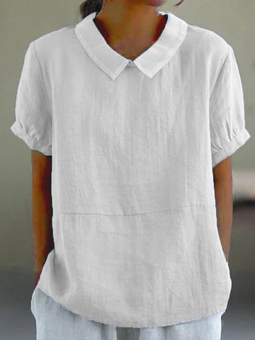 Amalie™ - Relaxed Fit Collared Blouse