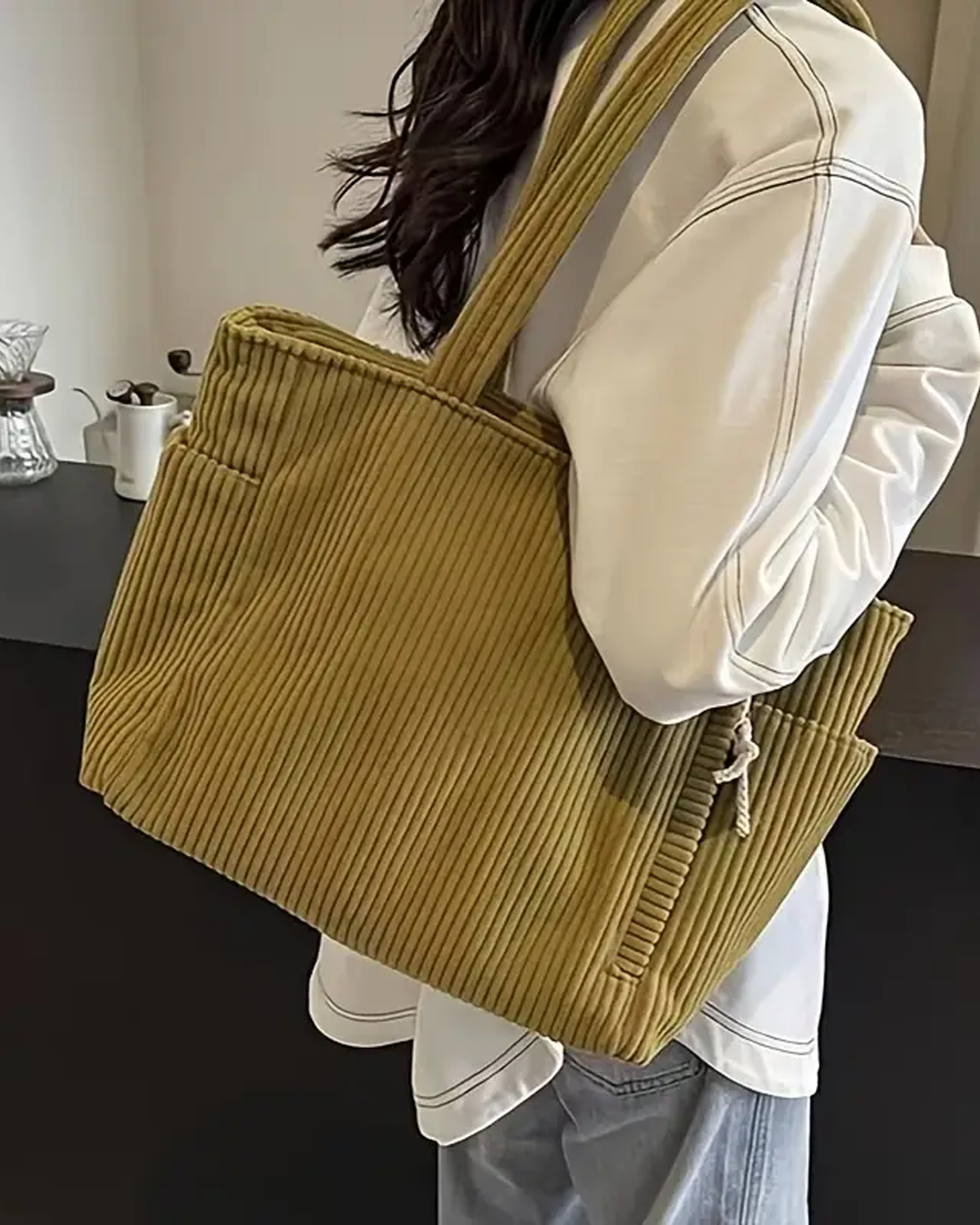 Talia™ – Ribbed Tote Bag