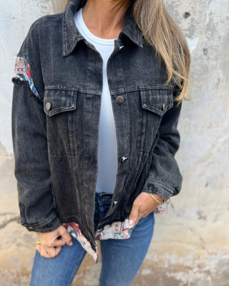 Eva™ - Denim Patchwork Casual Jacket