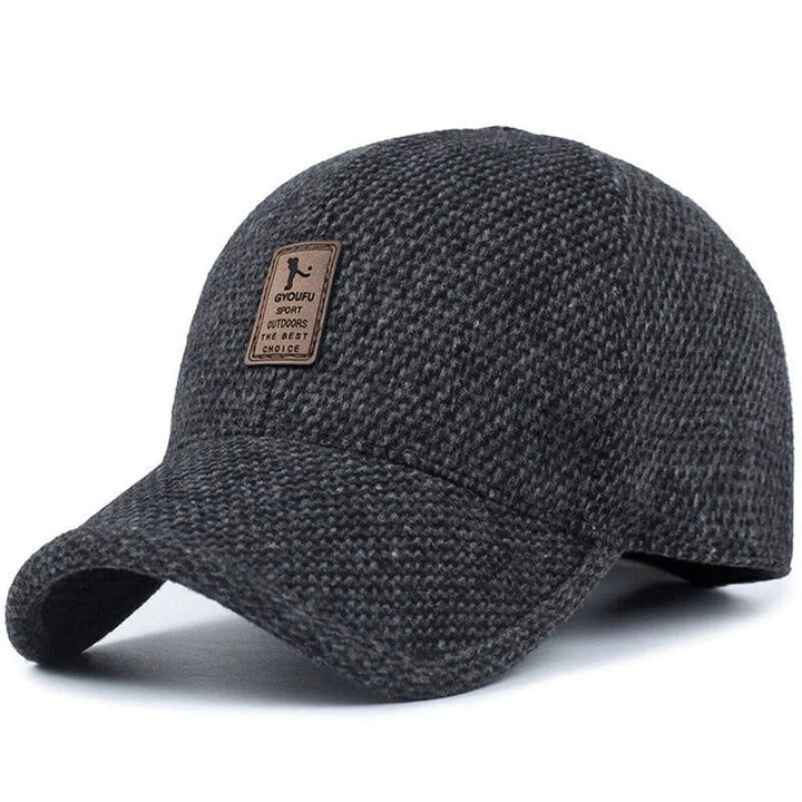 Klassische Wintermütze mit Ohrenschutz und Snapback-Design
