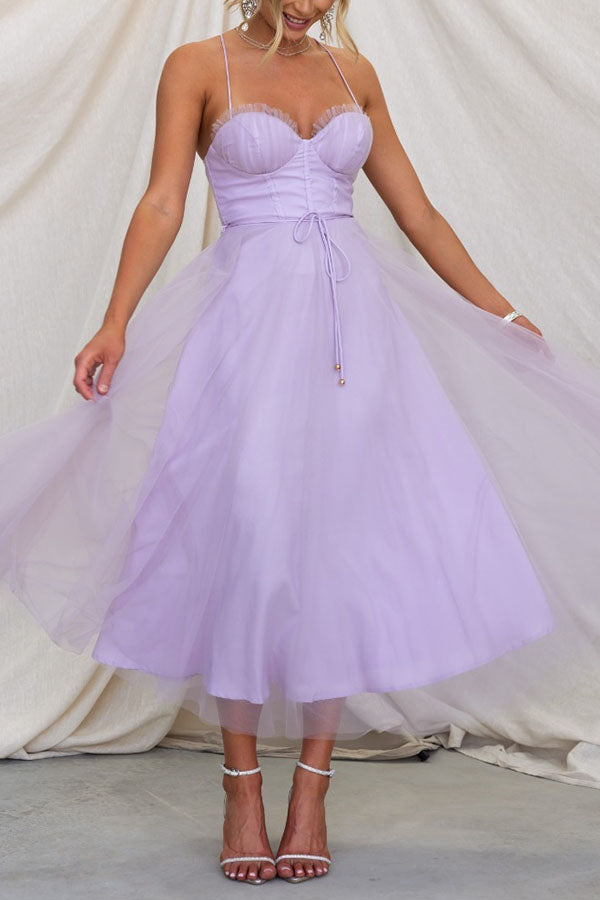 Contemporary Princess Maxi Dress with Straps for Parties