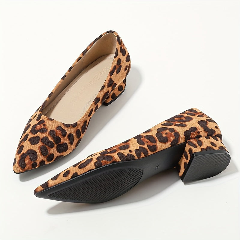 Dina | Leopard Print Pointed Toe High Heels