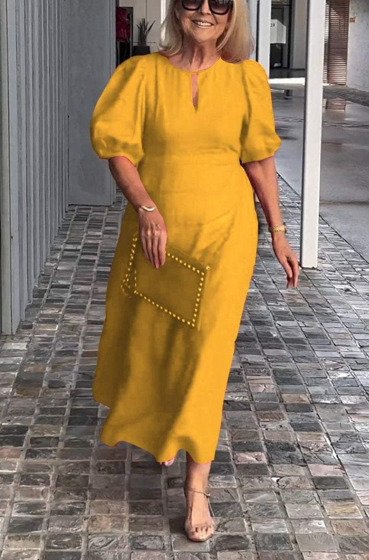 Juliana - Elegant Dress with Puff Sleeves