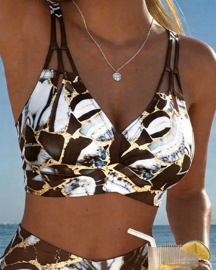 Luna | Women's V-Neck Strap Bikini with Regular Fit