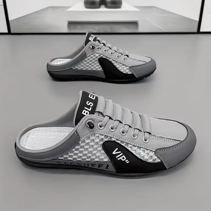 Men's Color-Block Backless Slip-On Sneakers