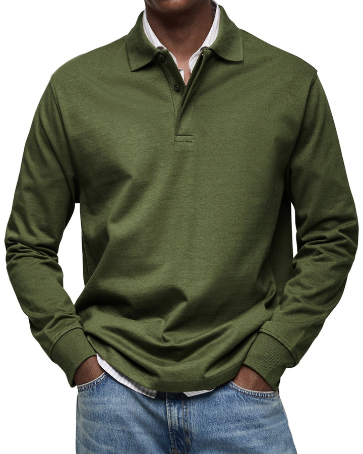 Alex™ - Long-Sleeved Casual Polo